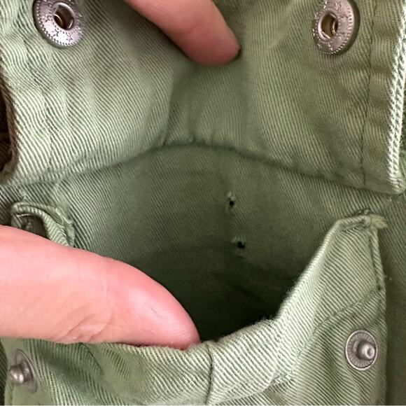 Blank NYC Green Twill Utility Zip up Jacket Womens Size XS - Picture 6 of 9